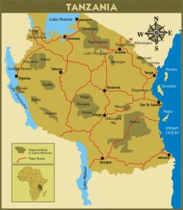 Tanzania map